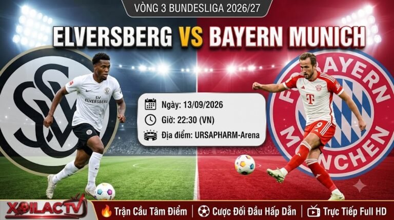 Ảnh bìa nhận định trận đấu giữa Elversberg và Bayern Munich tại vòng 3 Bundesliga 2026/27.