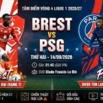 Nhận định trận đấu Brest vs PSG vòng 4 Ligue 1 lúc 01h45 ngày 14/09, phát sóng trực tiếp bóng đá Full HD tại Xoilac TV.