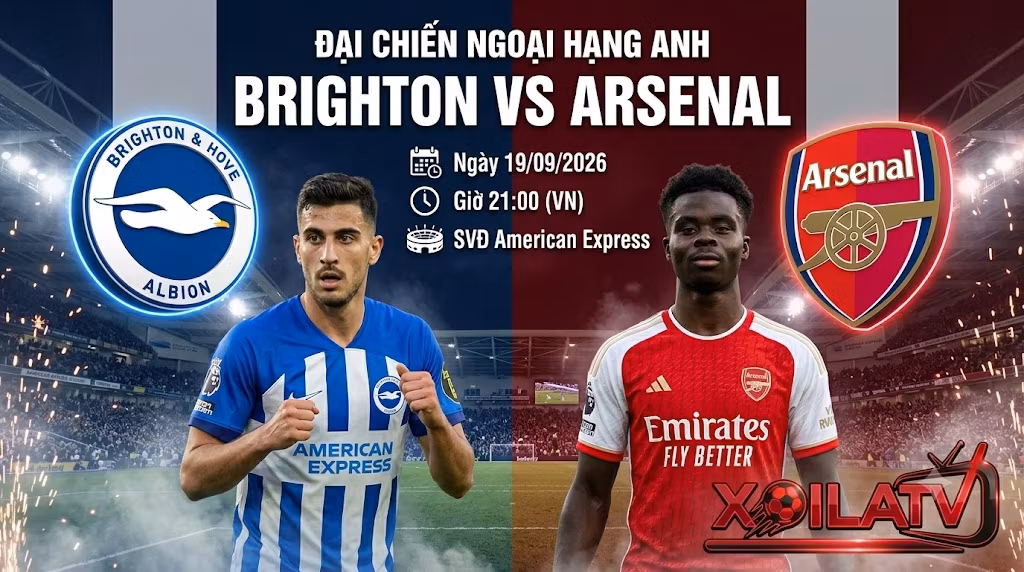 Nhận định Brighton vs Arsenal (21h00, 19/09): Cuộc chiến pressing và bản lĩnh Pháo thủ